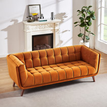 Orange 2024 couch wayfair